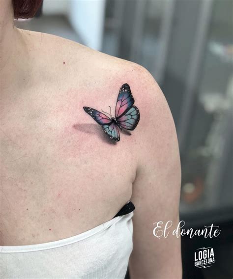 diseño mariposa tattoo|tatuajes 3d mariposas.